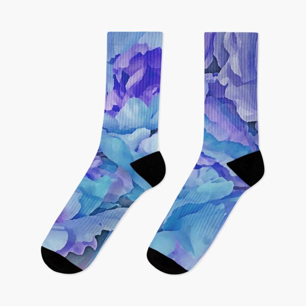 Item preview, Purple Violet and sky Blue Flowers by Iritof designed and sold by iritof.