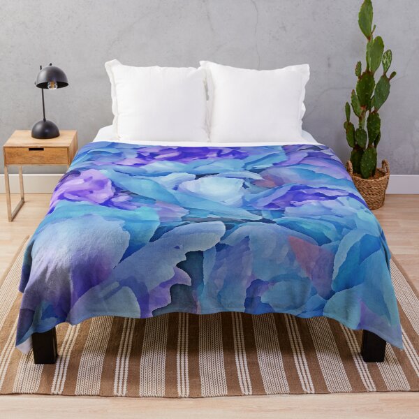 Item preview, Purple Violet and sky Blue Flowers by Iritof designed and sold by iritof.