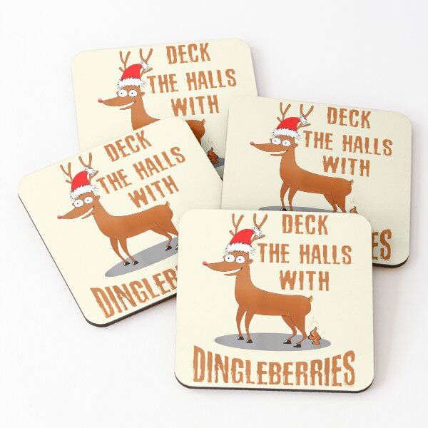 Item preview, Christmas Humor Deck Halls with Dingleberries Christmas Poop designed and sold by blockerbab.