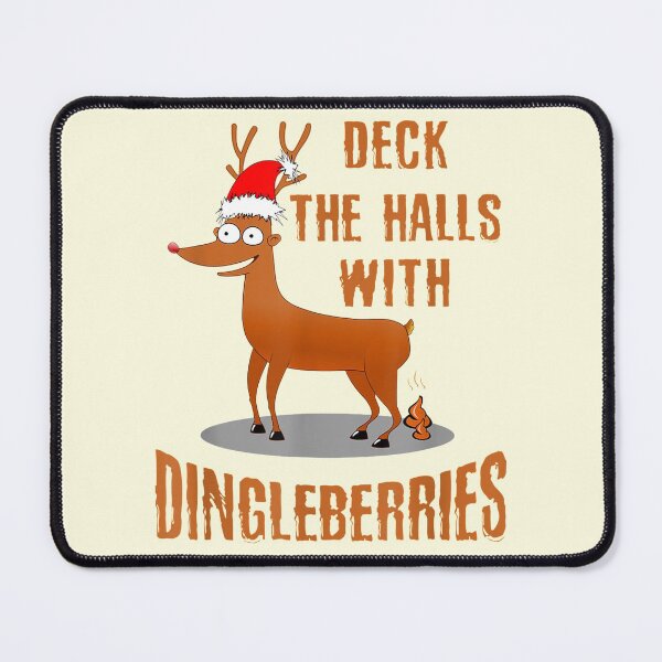 Item preview, Christmas Humor Deck Halls with Dingleberries Christmas Poop designed and sold by blockerbab.