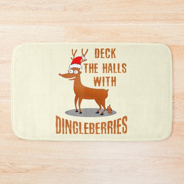 Item preview, Christmas Humor Deck Halls with Dingleberries Christmas Poop designed and sold by blockerbab.