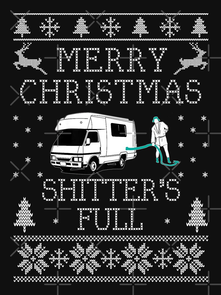Discover Merry Christmas Shitter's full ugly sweater style Classic T-Shirt
