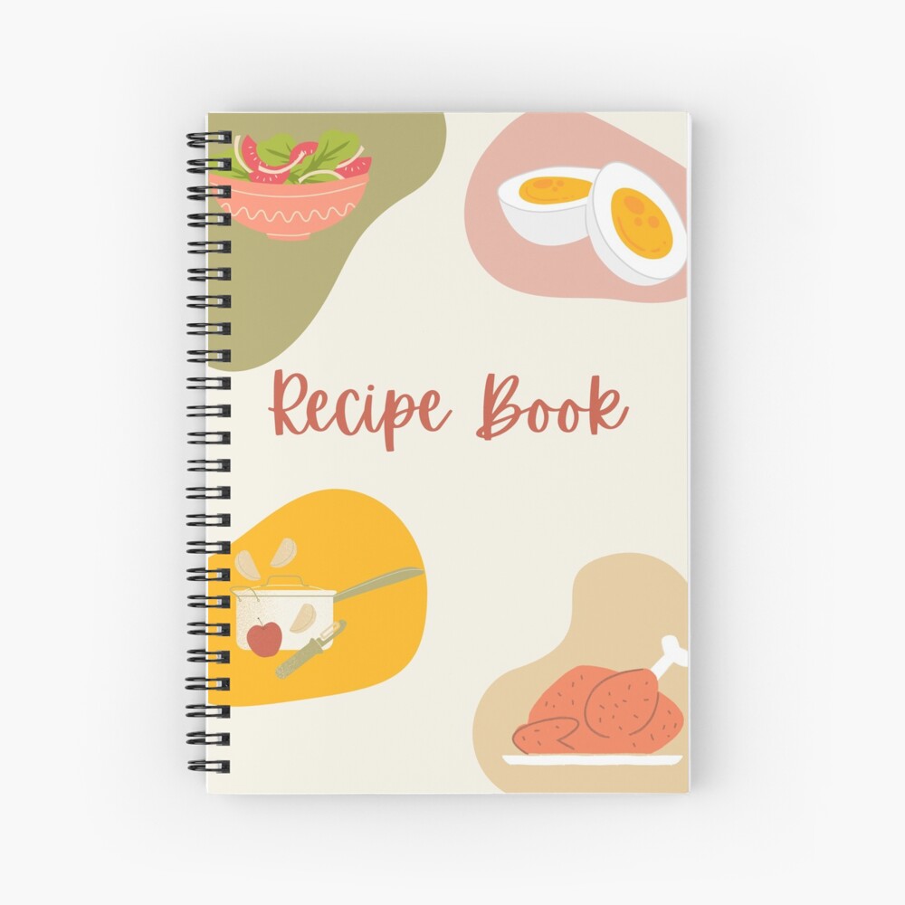 Recipe Book with Cute Cat Spiral Notebook for Sale by AfricanDreams