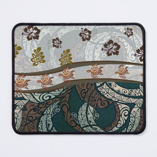 Item preview, Hawaiian Hibiscus Tapa and Sea Turtle designed and sold by J Marielle Designs.