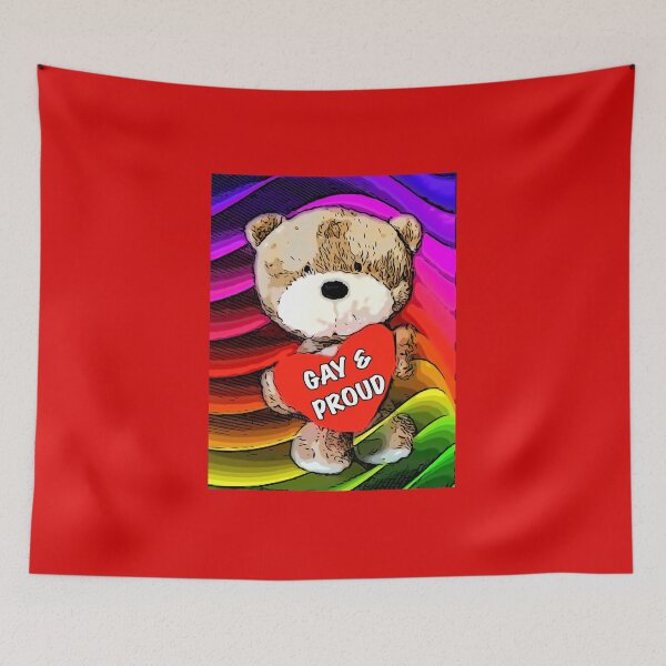 Item preview, Swanky Bear Hugs LGBT Gay and Proud designed and sold by LordSwanky.