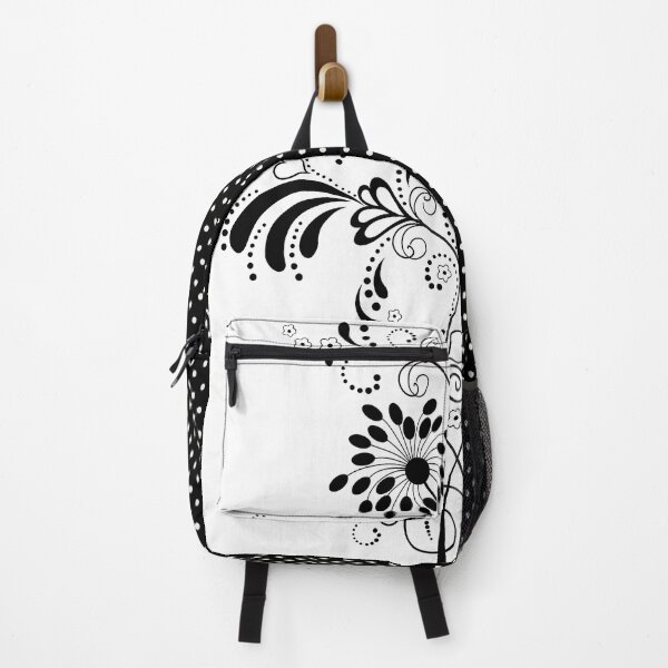 Item preview, Black and white floral design designed and sold by Newluck01.