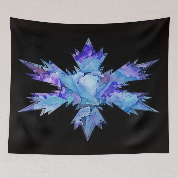 Item preview, Blue Purple dramatic snowflakes by Iriof designed and sold by iritof.