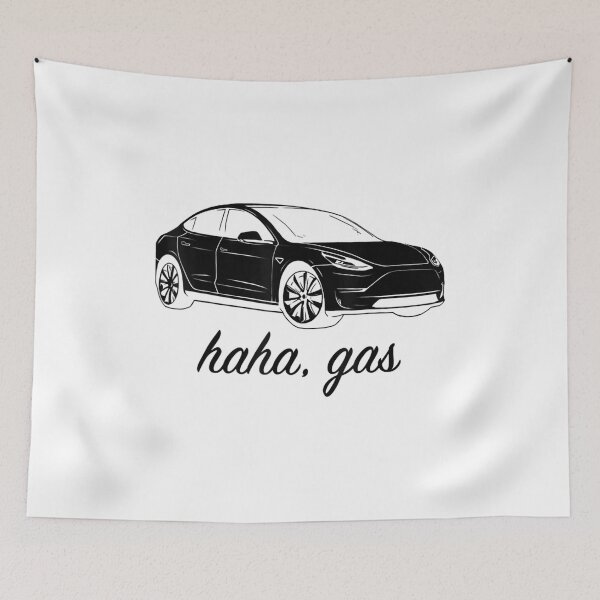 Aperçu de l'œuvre Haha Gass Teslas Modèle Drôle créée et vendue par Harleyharvey.