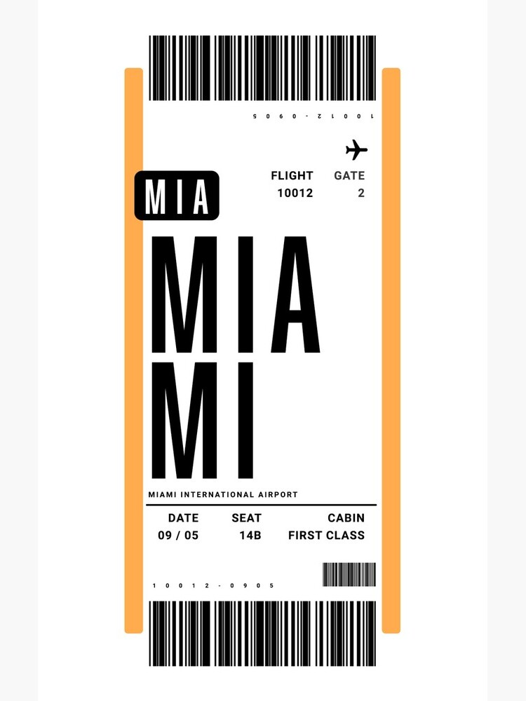 Thumbnail 4 of 4, Samsung Galaxy Phone Case, Miami Boarding Pass Plane Ticket designed and sold by ind3finite.