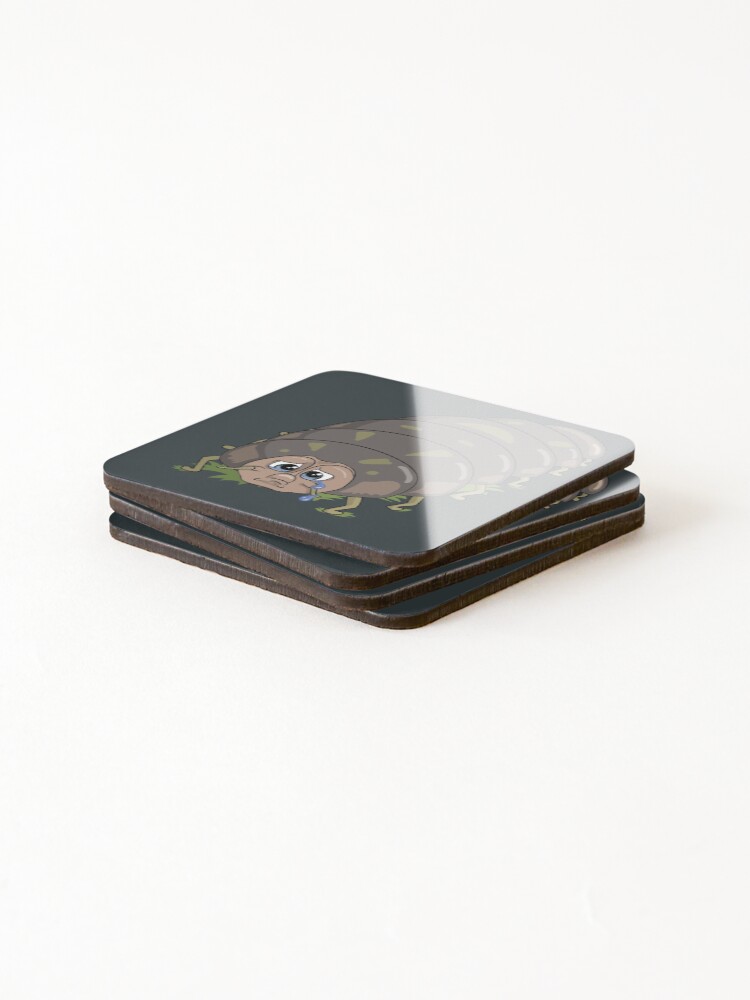 Thumbnail 4 of 5, Coasters (Set of 4), Sad Roly Poly designed and sold by CharacterAlley.