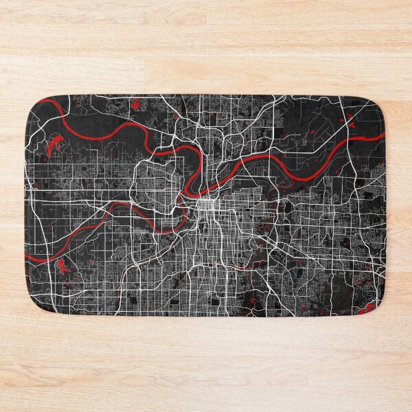 Item preview, Kansas City Map of Missouri, USA - Oriental designed and sold by deMAP.