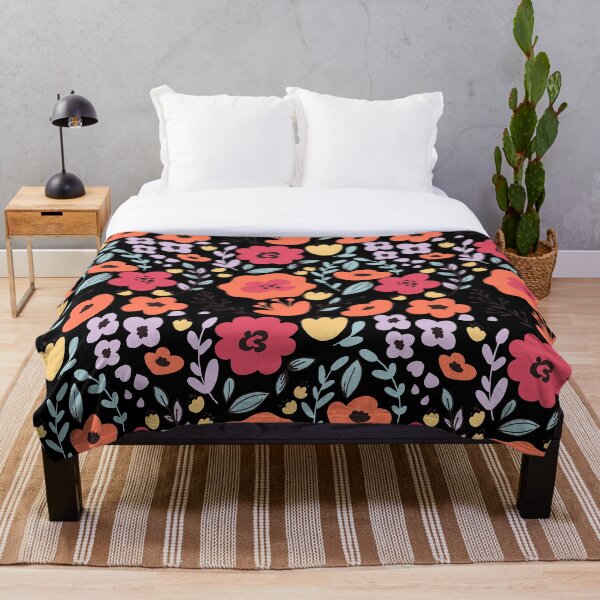 Item preview, Collage de flores son de color naranja, violeta, rojo y amarillo designed and sold by AlohaHound.