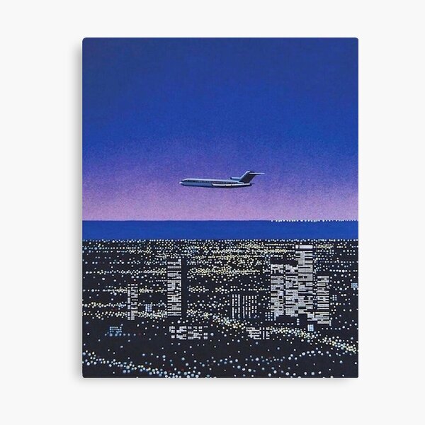 hiroshi nagai retro purplewave Canvas Print