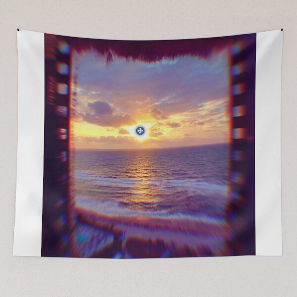 Item preview, Sunset at the beach from hotel balcony designed and sold by SoWavyByrd1.