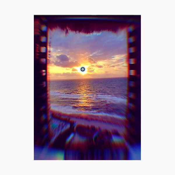 Item preview, Sunset at the beach from hotel balcony designed and sold by SoWavyByrd1.