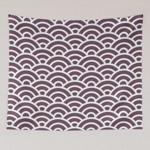 Item preview, BUDOHNEZUMI 224 Seigaiha Waves - Energetic Ver. | Japanese Pattern Wagara designed and sold by Polariszero.
