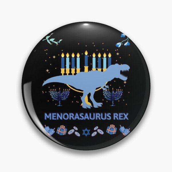 Item preview, Happy hanukkah, Menorasaurus rex designed and sold by haledesign21.