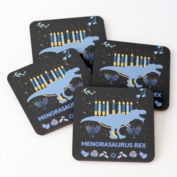 Item preview, Happy hanukkah, Menorasaurus rex designed and sold by haledesign21.