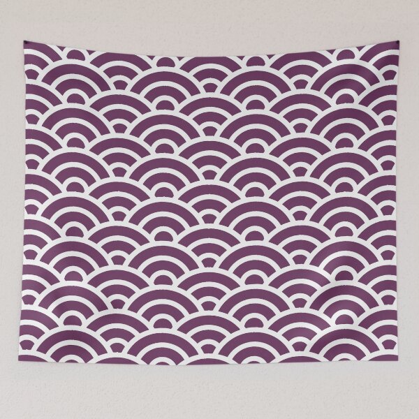Item preview, KAKITSUBATA 226 Seigaiha Waves - Energetic Ver. | Japanese Pattern Wagara designed and sold by Polariszero.