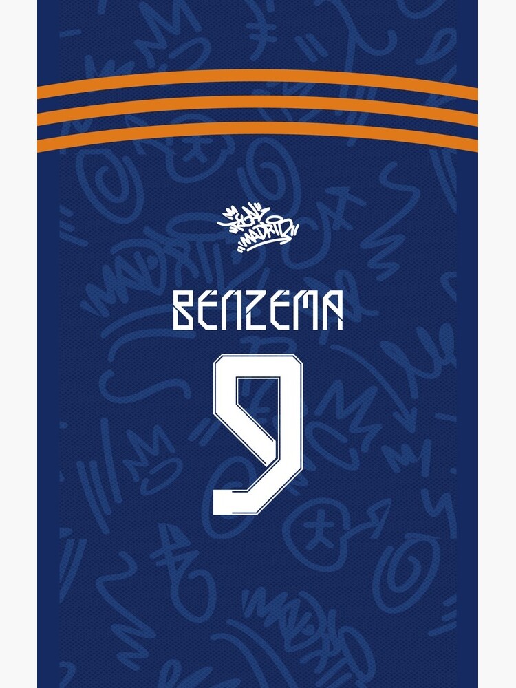 Blue Real Madrid Jersey Series Karim Benzema iPhone Case for Sale by  farqaleitart