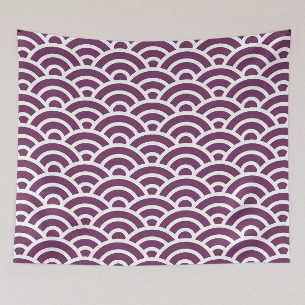 Item preview, EBIZOME 227 Seigaiha Waves - Energetic Ver. | Japanese Pattern Wagara designed and sold by Polariszero.
