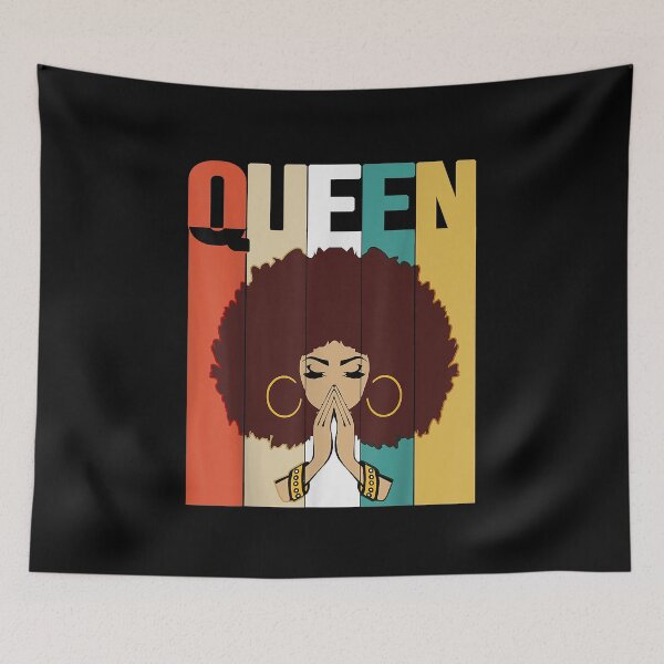 Item preview, Queen Vintage Retro Melanin Strong Black Afro Woman Gift Graphic For Fans designed and sold by KathyMakeSander.
