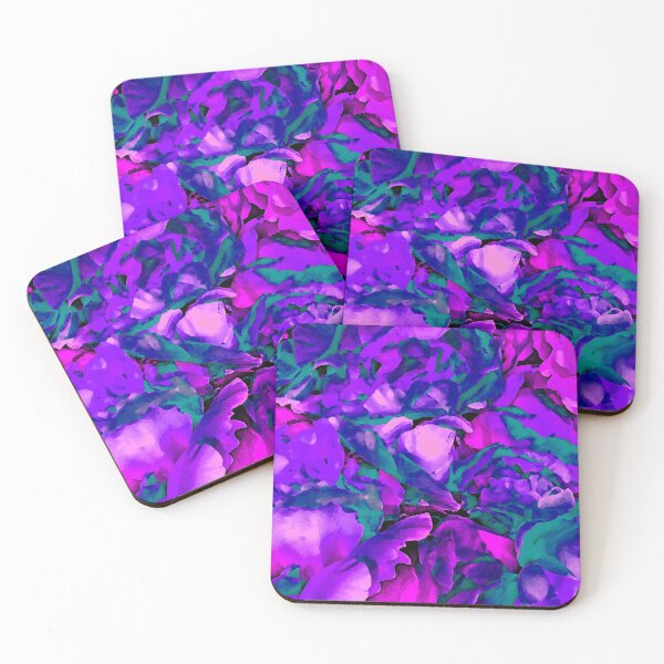 Item preview, Teal Hot Pink Purple roses by Iritof designed and sold by iritof.