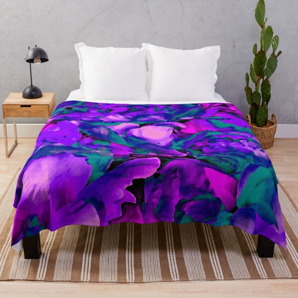 Item preview, Teal Hot Pink Purple roses by Iritof designed and sold by iritof.