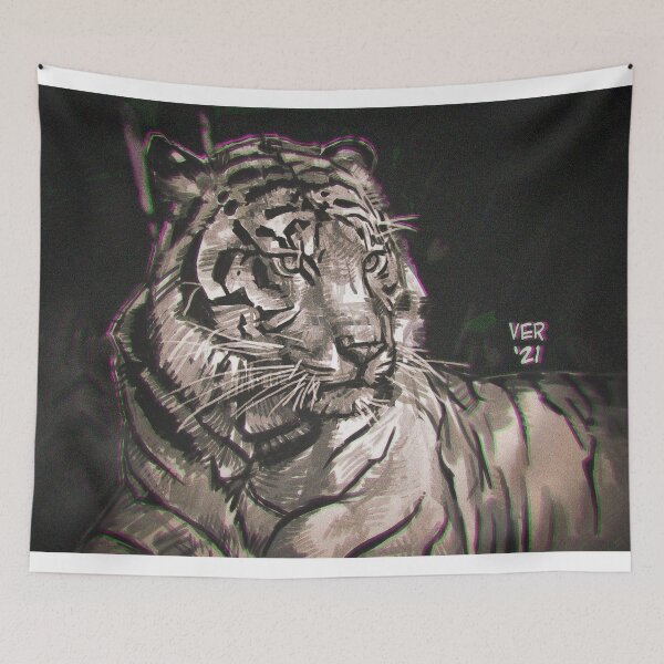 Item preview, tiger sketch designed and sold by victorroa.