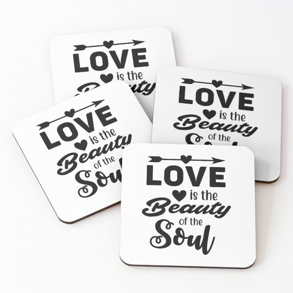 Item preview, Love Is The Beauty Of Soul - love quotes, love meme designed and sold by Delandor.