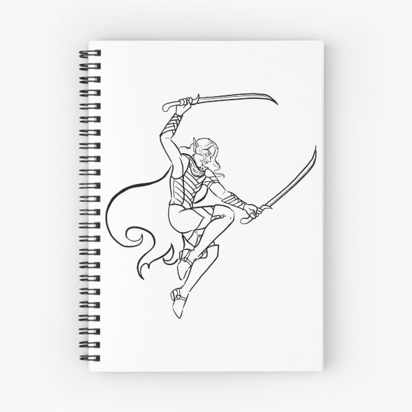 Item preview, Jumping Drizzt designed and sold by G Draws.
