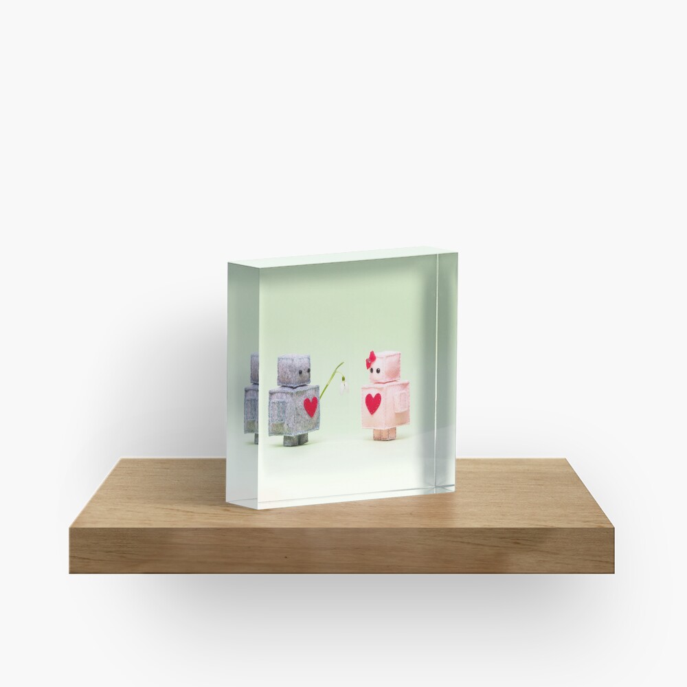Spring love Acrylic Block