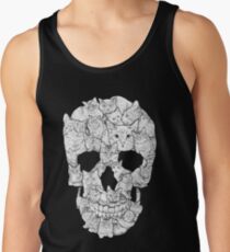 Katze-Schädel Tanktop für Männer
