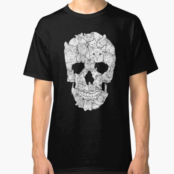 Day of the Dead Cat Kids T shirts Shirts Cat Mask Youth Sugar Skull