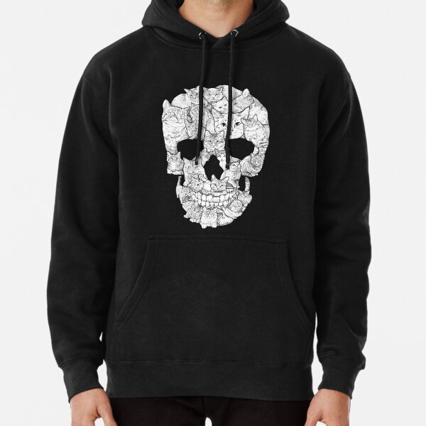 cat skull hoodie