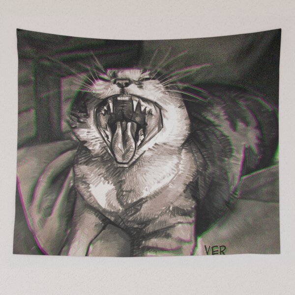 Item preview, cat yawn designed and sold by victorroa.