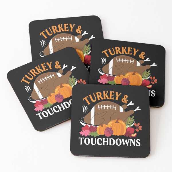 Item preview, Turkey and touchdowns thanksgiving football funny designed and sold by jojocat90.