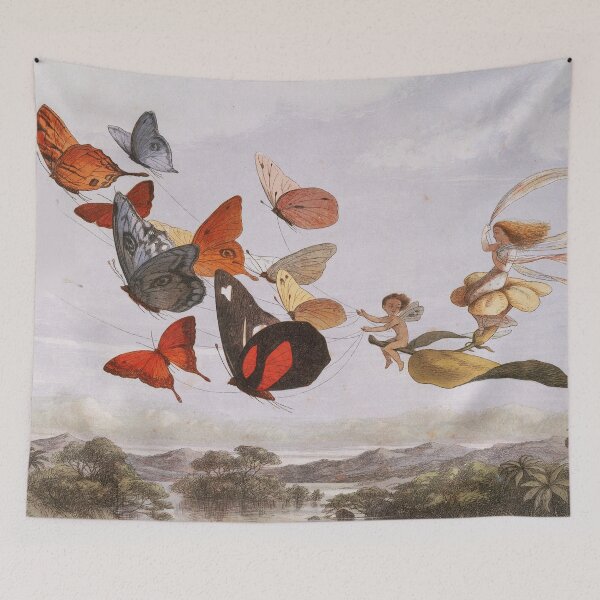 Item preview, Fairycore Vintage Fairies and Butterflies Illustration  designed and sold by redflowerpixel.