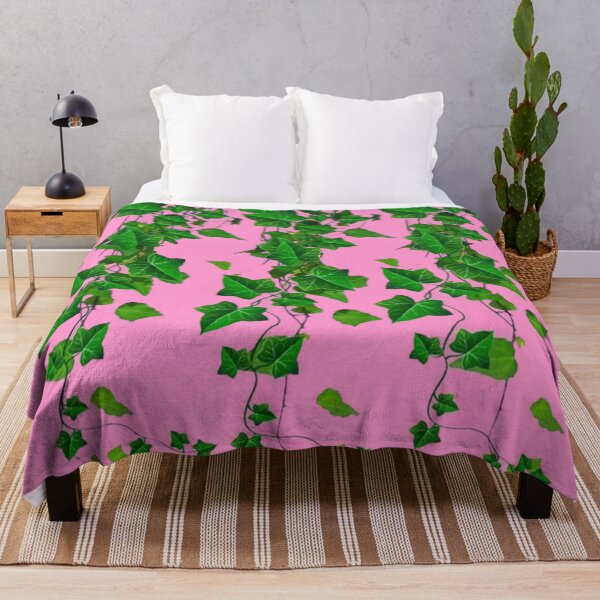 Item preview,  GREEN IVY HANGING LEAVES VINES PINK ART  designed and sold by sharlesart.