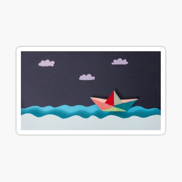 Felt like paperhat Sticker