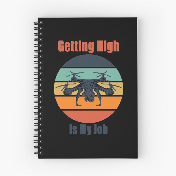 Item preview, Getting High Is My Job Drone Drones Quadcopter Retro Sunset  designed and sold by Jason Gilbert.