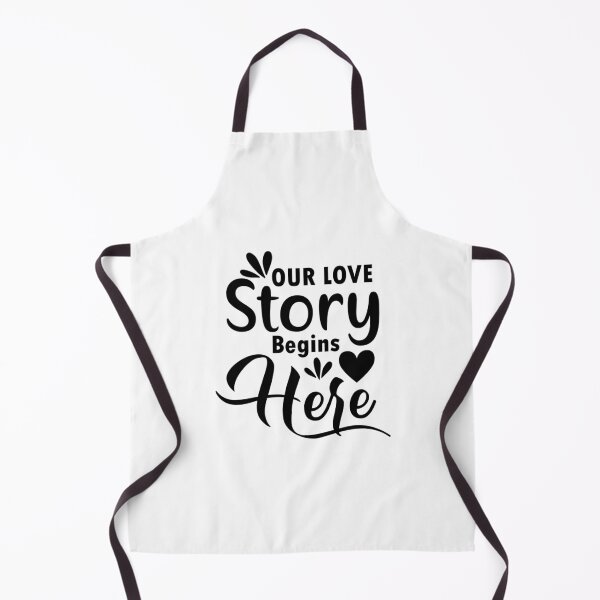 Item preview, Our Love Story Begins Here - love quotes, love meme designed and sold by Delandor.