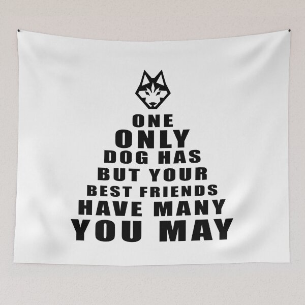 Item preview, Dog has only one friend, Siberian Husky designed and sold by the Zarock Shop.