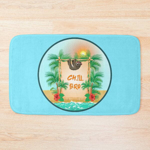 Item preview, Chill Bro, Beach, palm, Sloth, chilling designed and sold by VITTICEPS-ART.