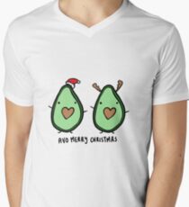 Avocado- Merry Christmas Men's V-Neck T-Shirt