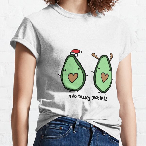 Avocado- Merry Christmas Classic T-Shirt