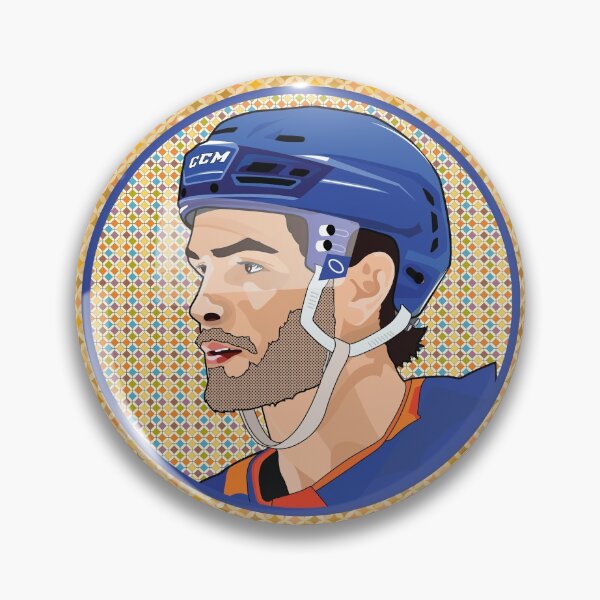 Item preview, New York Islanders - Mathew Barzal - Pattern Background designed and sold by Eye on the Blueline.