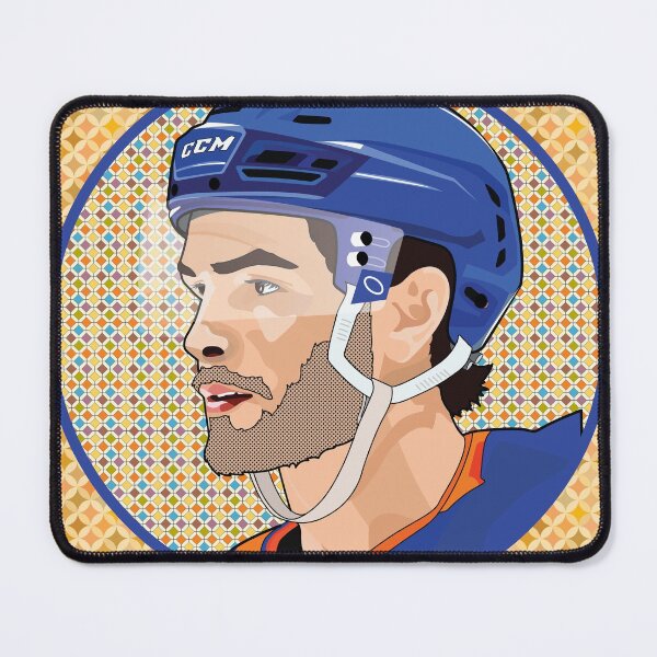 Item preview, New York Islanders - Mathew Barzal - Pattern Background designed and sold by Eye on the Blueline.