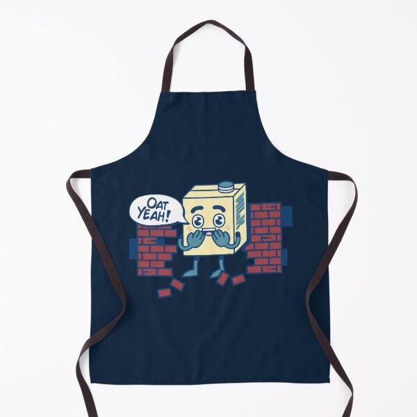 Item preview, Oat Milk Breaking Through Wall Yelling Oat Yeah! designed and sold by VileVegan.