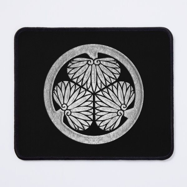 Item preview, Tokugawa Kamon Mitsuba Aoi in Silver Foil designed and sold by Takeda-art.